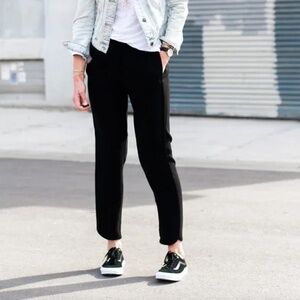 J. Crew Black Pants with 2" Elastic Waist Band Size 10